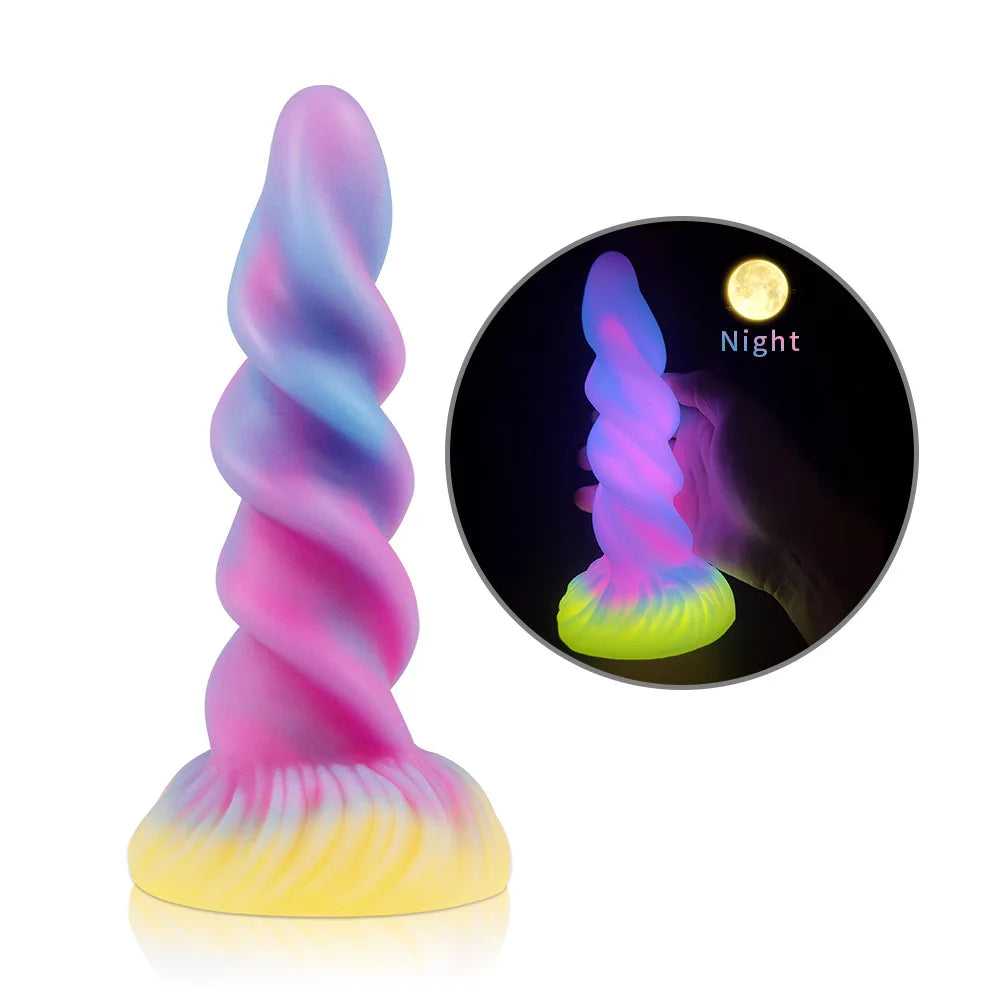 MoanMore™ Luminous Silicone Anal Dildo