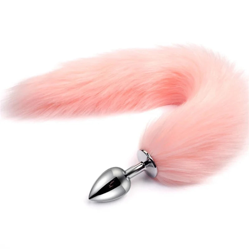 MoanMore™ 5-Size Stainless Steel Butt Plug with Faux Fox Tail
