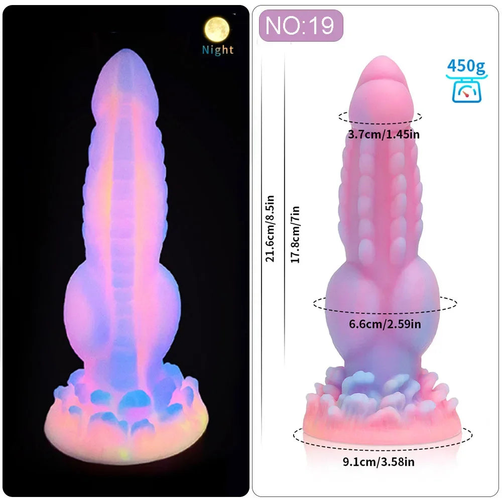 MoanMore™ Luminous Silicone Anal Dildo