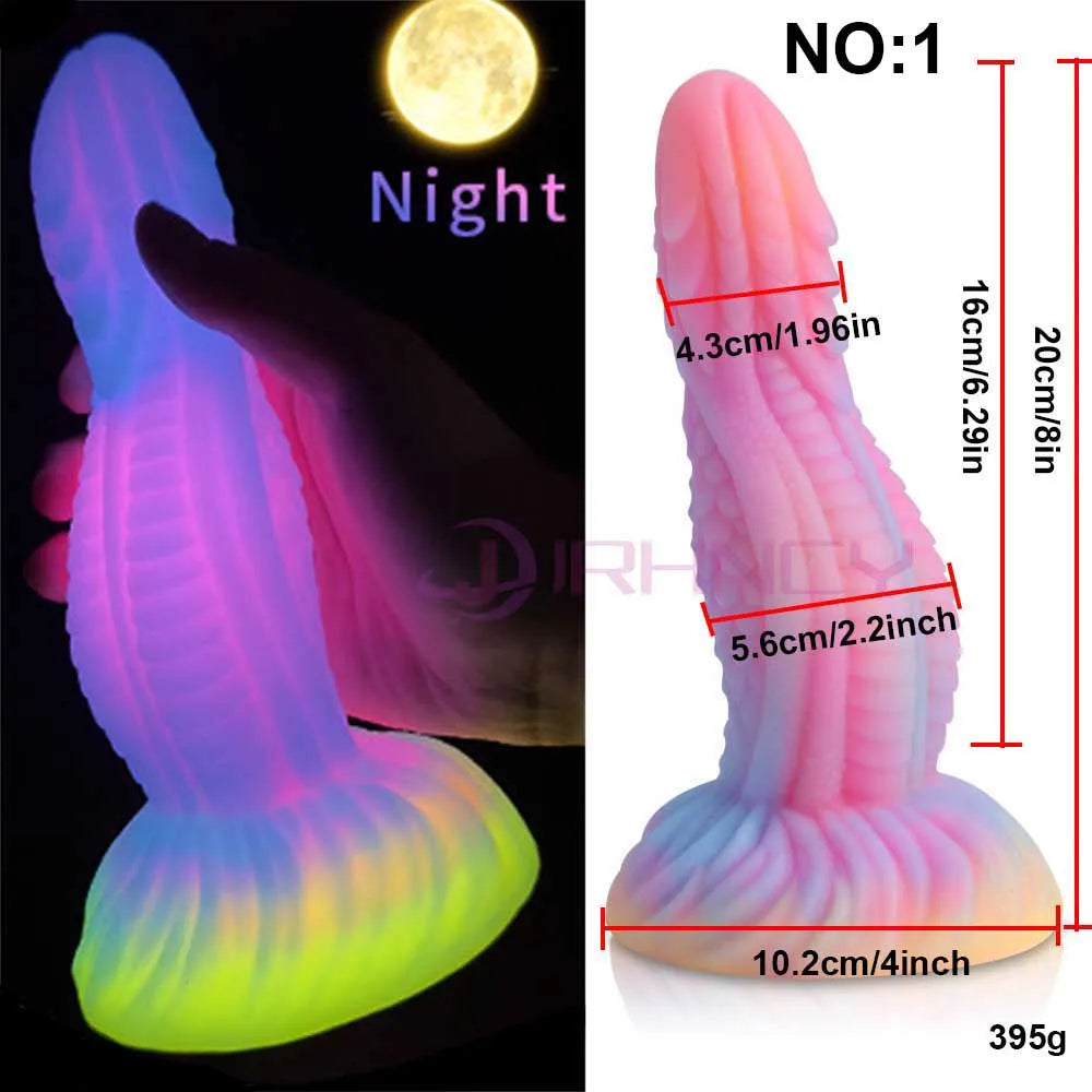 MoanMore™ Luminous Silicone Anal Dildo
