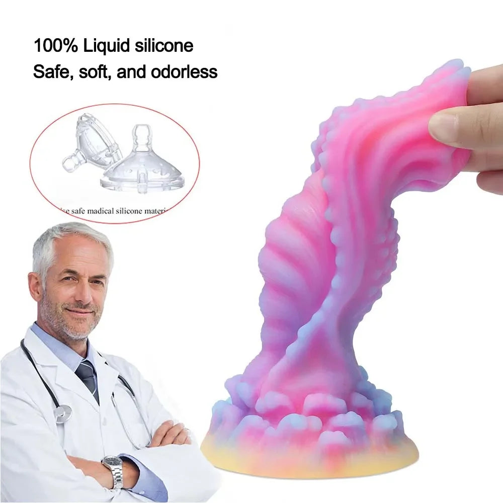 MoanMore™ Luminous Silicone Anal Dildo