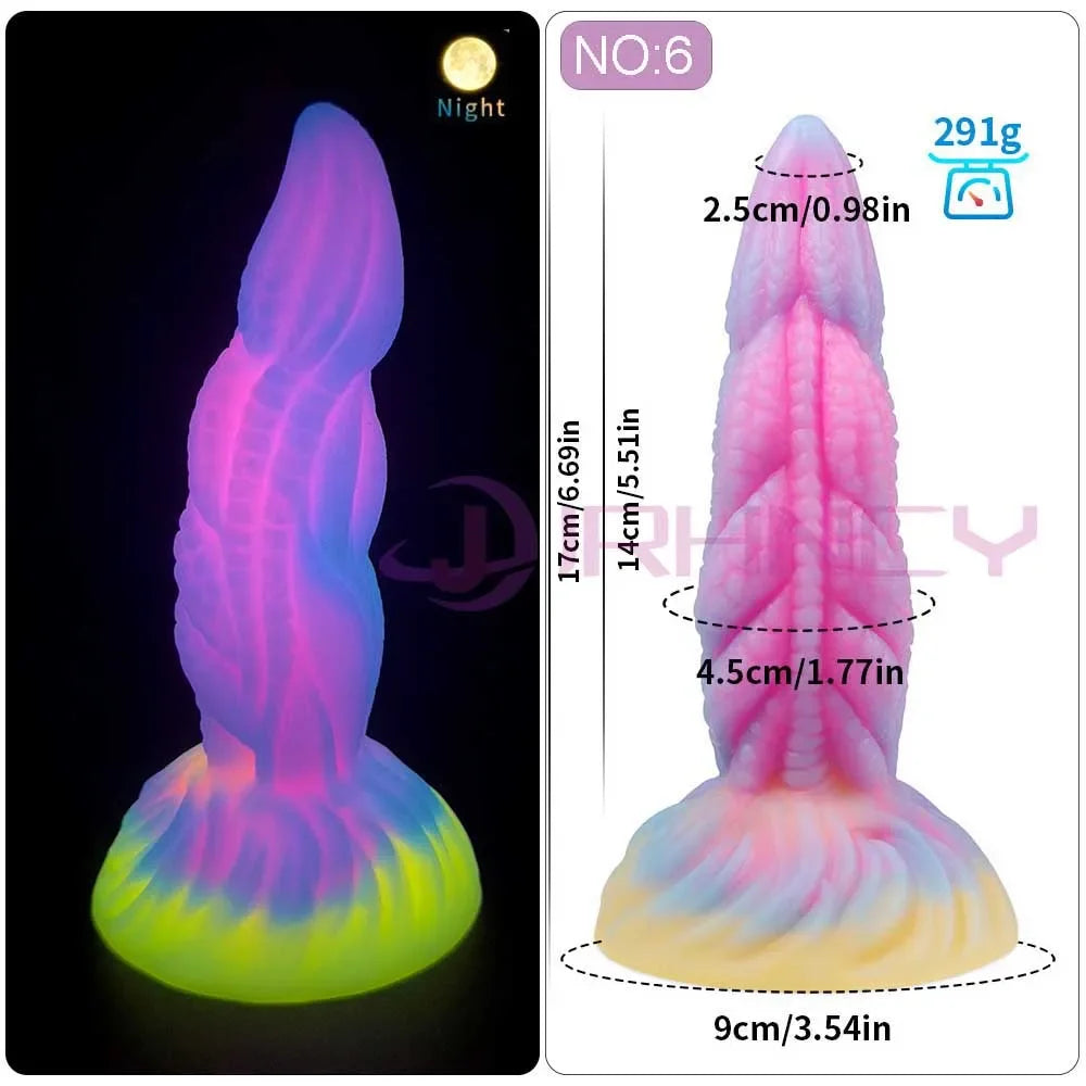 MoanMore™ Luminous Silicone Anal Dildo