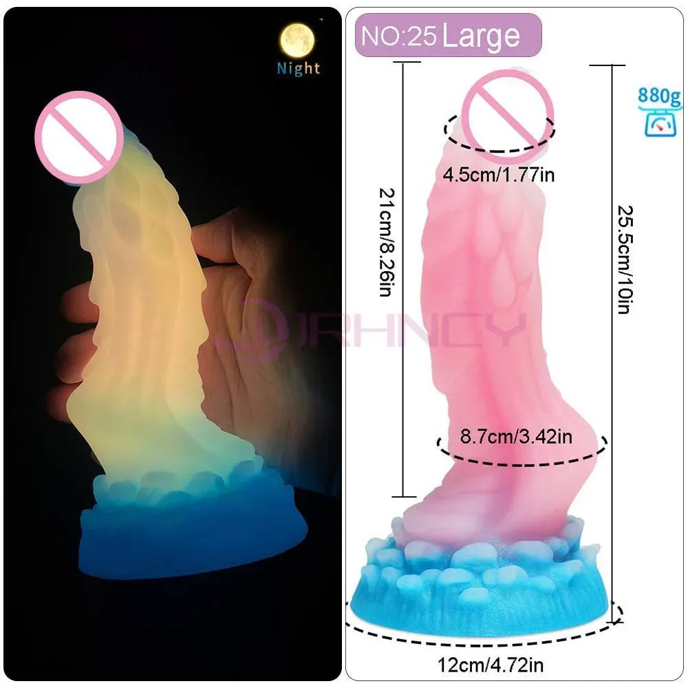 MoanMore™ Luminous Silicone Anal Dildo