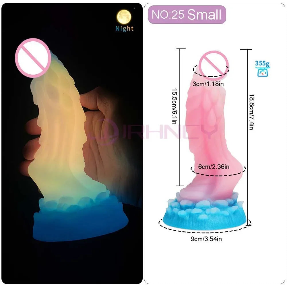 MoanMore™ Luminous Silicone Anal Dildo