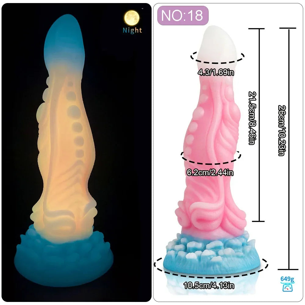 MoanMore™ Luminous Silicone Anal Dildo