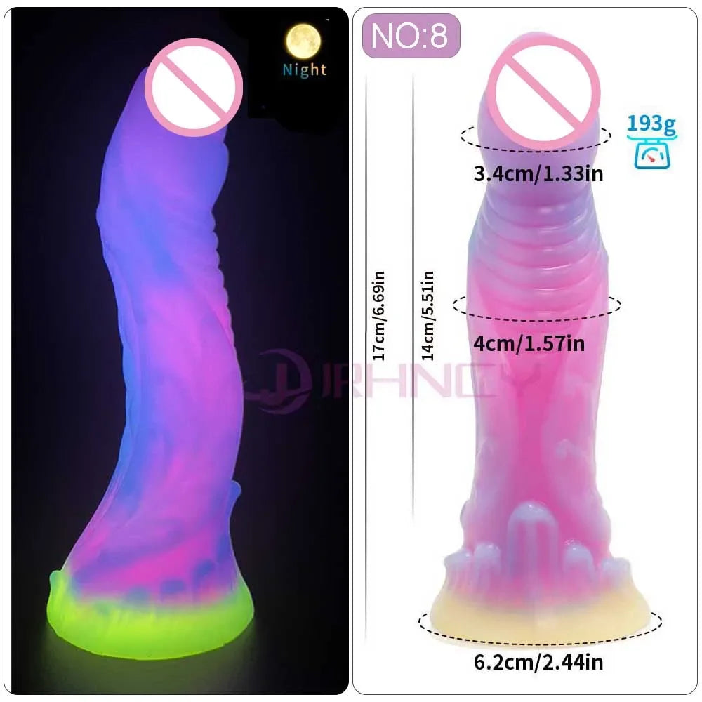 MoanMore™ Luminous Silicone Anal Dildo