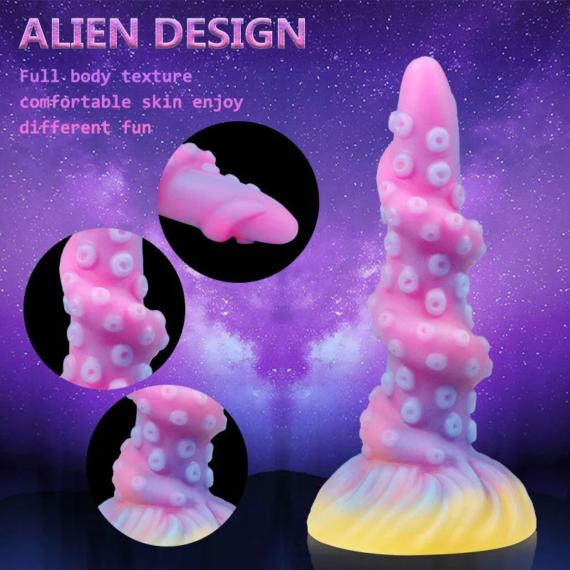 MoanMore™ Luminous Silicone Anal Dildo