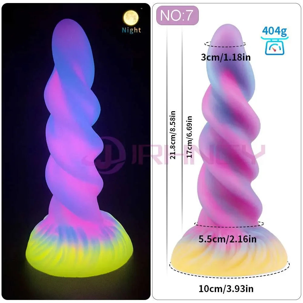 MoanMore™ Luminous Silicone Anal Dildo