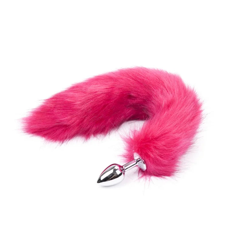 MoanMore™ 5-Size Stainless Steel Butt Plug with Faux Fox Tail