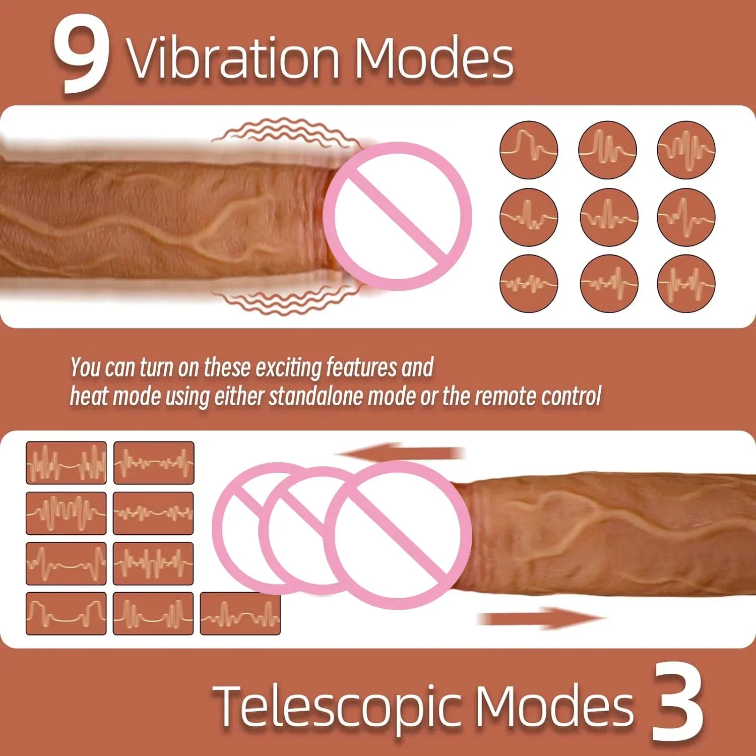 MoanMore™ App-Controlled Realistic Vibrating Dildo