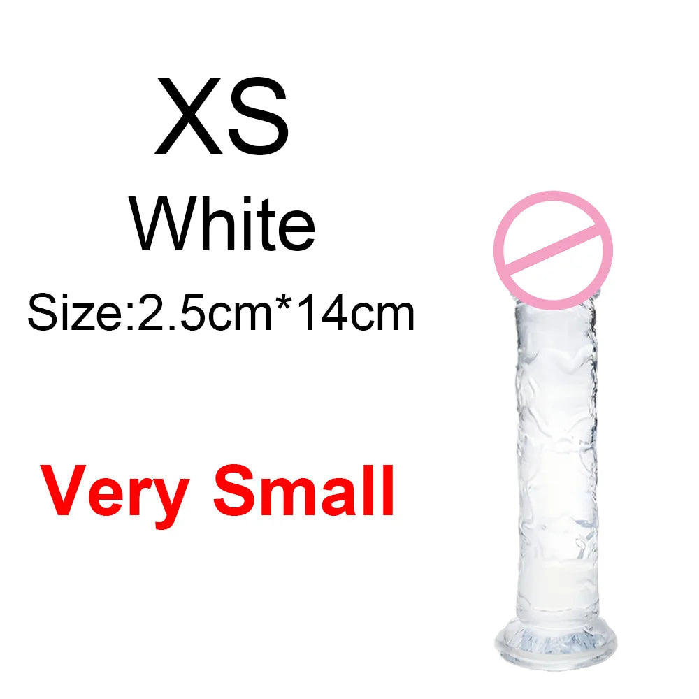 MoanMore™ Transparent Suction Dildo