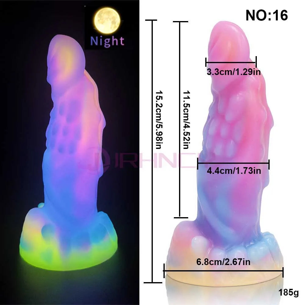 MoanMore™ Luminous Silicone Anal Dildo